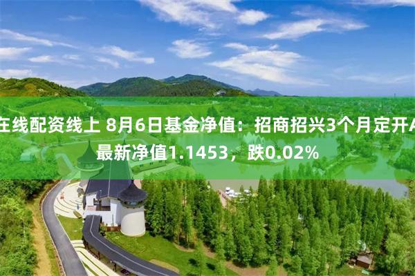 在线配资线上 8月6日基金净值：招商招兴3个月定开A最新净值1.1453，跌0.02%
